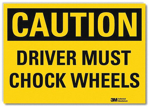Caution Sign 7inx10in Reflctv Sheeting