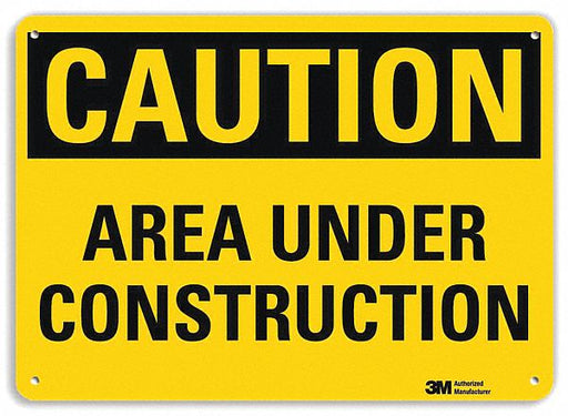 K3082 Caution Sign 7 inx10 in Plastic