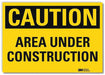 K3082 Caution Sign 7 in x 10 in Rflct Sheeting