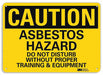 Caution Sign 10 inx14 in Plastic
