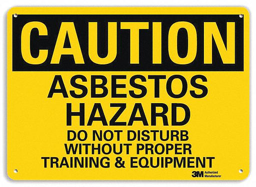 Caution Sign 10 inx14 in Plastic