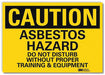 Caution Sign 5inx7in Reflective Sheeting