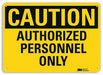 Caution Sign 10 inx14 in Plastic