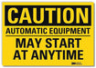 Caution Sign 5inx7in Reflective Sheeting