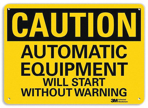 Safety Sign 10 in x 14 in Aluminum