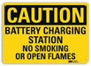 Caution Sign 7 inx10 in Plastic