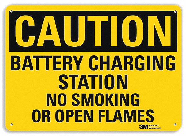 Caution Sign 7 inx10 in Plastic