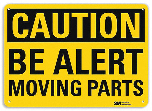 Caution Sign 7 inx10 in Plastic
