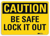 Caution Sign 10 in x 14 in Plastic