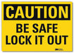 Caution Sign 5inx7in Reflective Sheeting