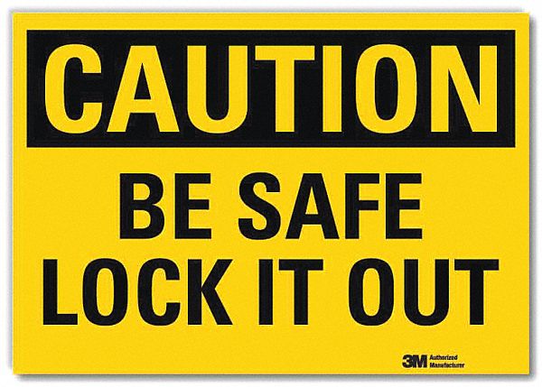Caution Sign 5inx7in Reflective Sheeting