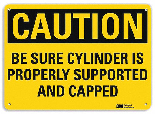 Caution Sign 7 inx10 in Plastic