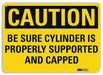 Caution Sign 10 inx14 in Aluminum
