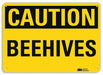 Caution Sign 7 in x 10 in Aluminum