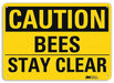 Caution Sign 7 in x 10 in Plastic