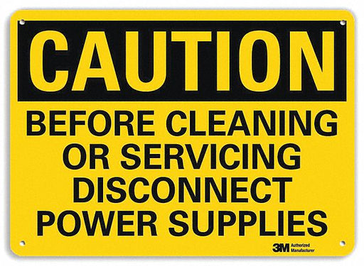 Safety Sign 7 in x 10 in Aluminum