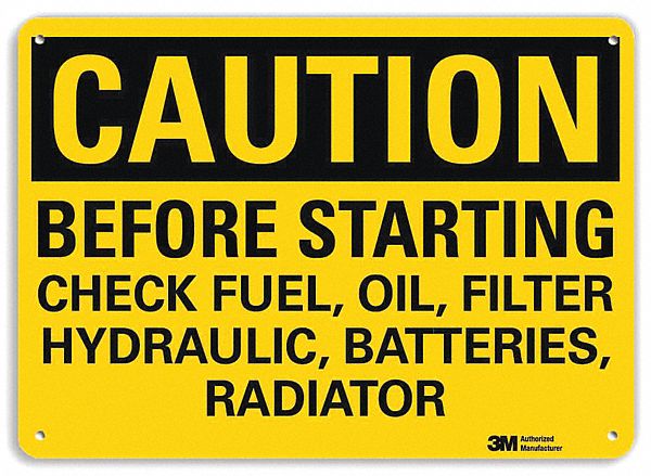 Rflct Maintenance Sign 7x10in Plastic