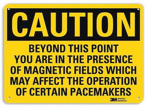 Caution Sign 10 inx14 in Aluminum