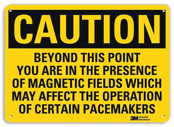 Caution Sign 7 inx10 in Plastic