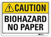 Caution Sign 7 in x 10 in Aluminum
