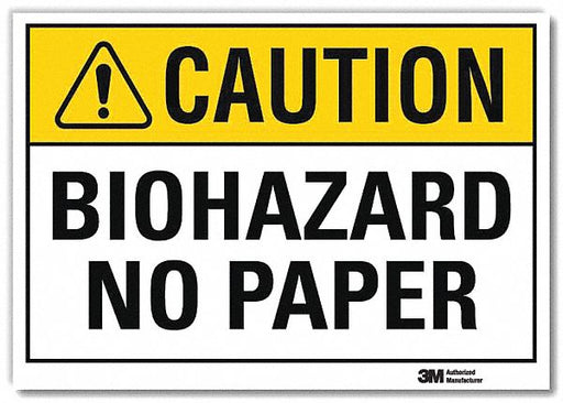 Caution Sign 7inx10in Reflctv Sheeting