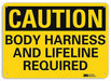 Caution Sign 10 inx14 in Aluminum