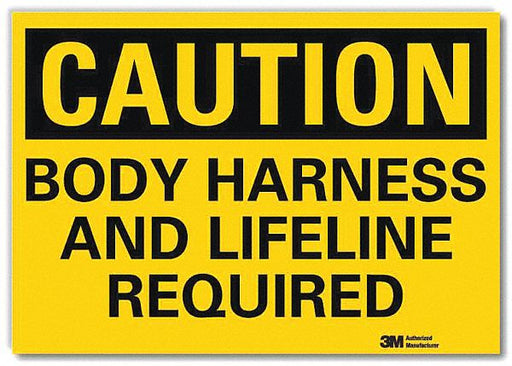 Caution Sign 7 in x 10 in Rflct Sheeting