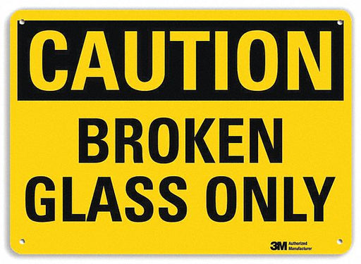 Safety Sign 7 in x 10 in Aluminum