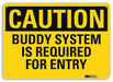 Safety Sign 10 in x 14 in Aluminum