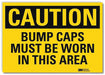 Caution Sign 5inx7in Reflective Sheeting