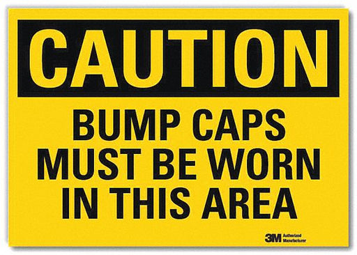 Caution Sign 7 in x 10 in Rflct Sheeting