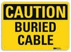 Caution Sign 7 in x 10 in Aluminum