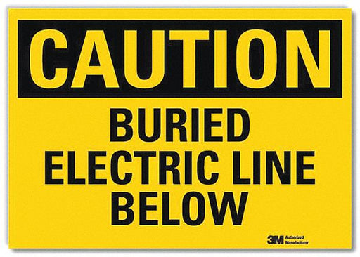 Caution Sign 7 in x 10 in Rflct Sheeting