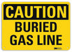 Caution Sign 7 inx10 in Plastic