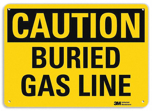 Caution Sign 7 inx10 in Plastic