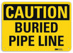 Caution Sign 10 in x 14 in Plastic