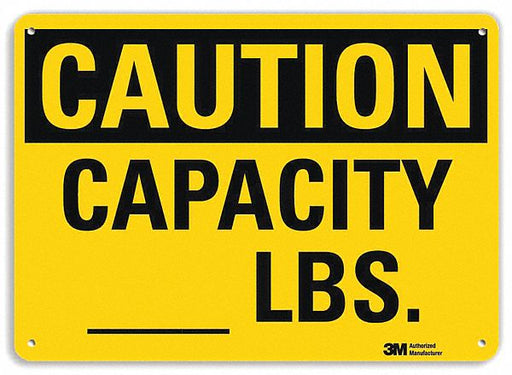 Caution Sign 10 inx14 in Plastic