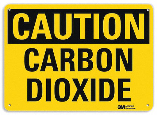 Caution Sign 10 inx14 in Aluminum