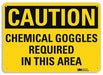 Caution Sign 7 inx10 in Plastic