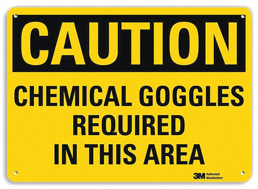 Safety Sign 7 in x 10 in Aluminum