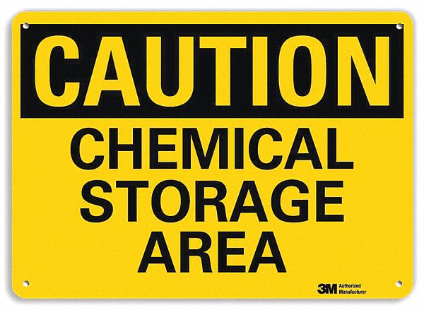 Caution Sign 7 inx10 in Plastic