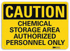 Caution Sign 7 inx10 in Plastic