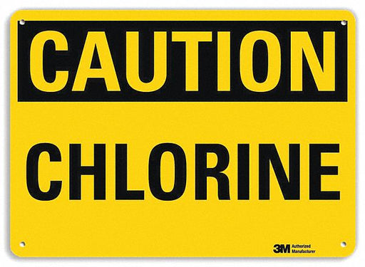 Caution Sign 7 in x 10 in Plastic
