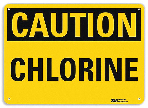Caution Sign 7 in x 10 in Plastic