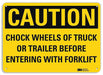 Caution Sign 10 inx14 in Plastic