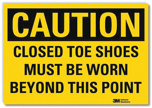 Caution Sign 7inx10in Reflctv Sheeting