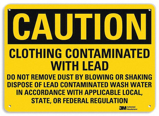 Caution Sign 10 in x 14 in Plastic