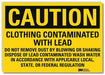 Caution Sign 5 in x 7 in Rflct Sheeting