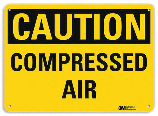 Safety Sign 7 in x 10 in Aluminum