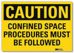 Caution Sign 7inx10in Reflctv Sheeting